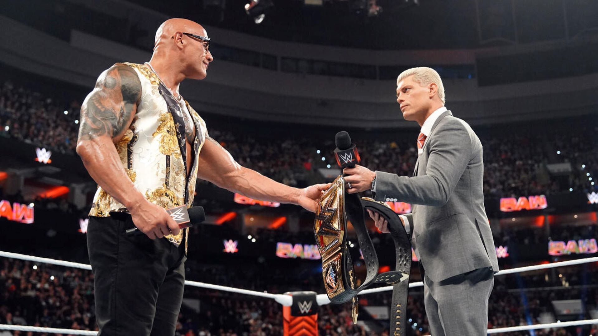 The Rock wants to add more gold to his trophy case. [Image Credit: WWE.com]